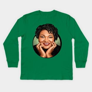 Stacey Abrams Kids Long Sleeve T-Shirt